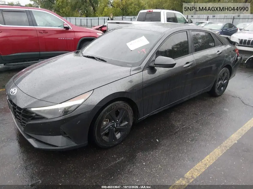 2021 HYUNDAI ELANTRA VIN 5NPLM4AGXMH044990 — фото 2