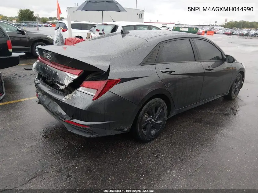 2021 HYUNDAI ELANTRA VIN 5NPLM4AGXMH044990 — фото 4