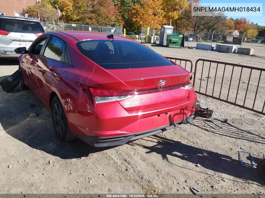 2021 HYUNDAI ELANTRA VIN 5NPLM4AG4MH018434 — фото 3