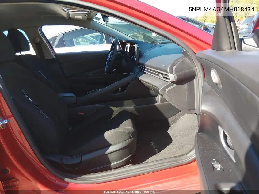 2021 HYUNDAI ELANTRA VIN 5NPLM4AG4MH018434 — фото 5