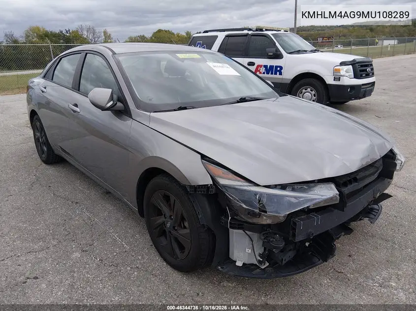 HYUNDAI ELANTRA 2021, VIN KMHLM4AG9MU108289