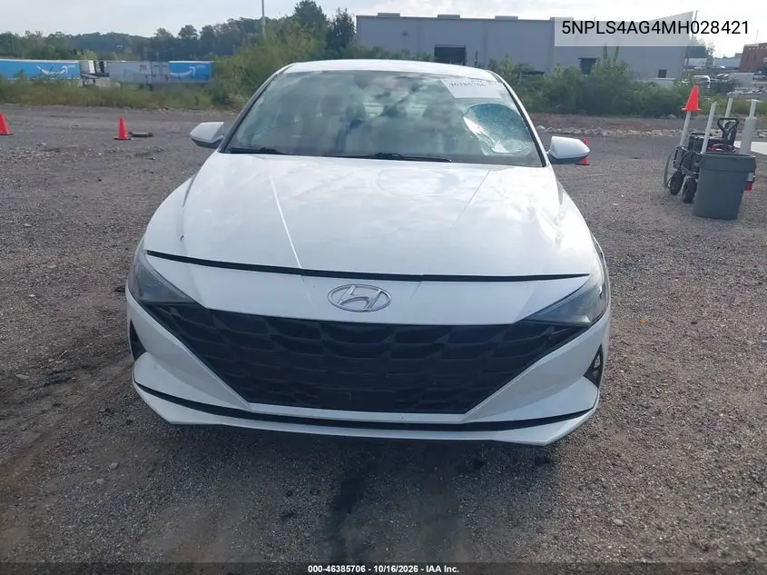 2021 HYUNDAI ELANTRA VIN 5NPLS4AG4MH028421 — фото 12