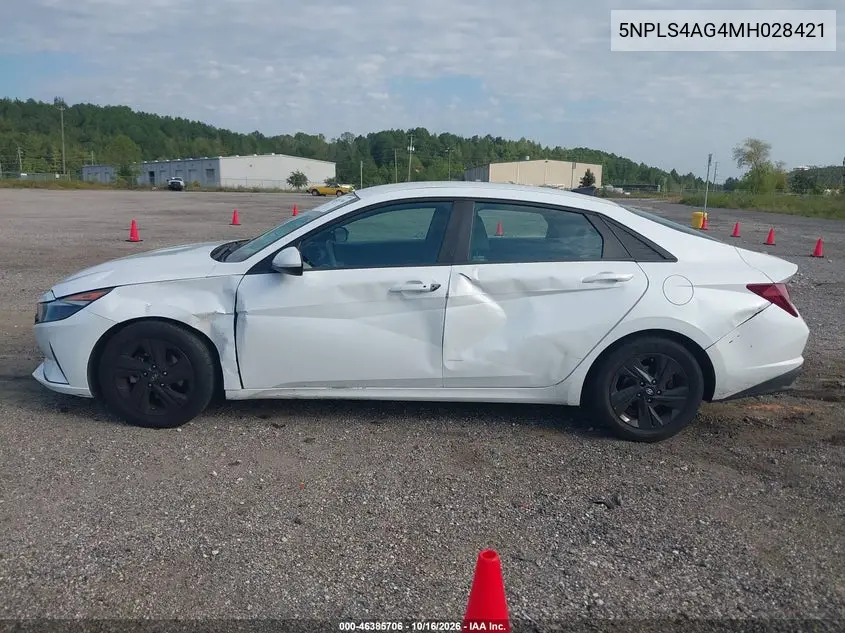2021 HYUNDAI ELANTRA VIN 5NPLS4AG4MH028421 — фото 14
