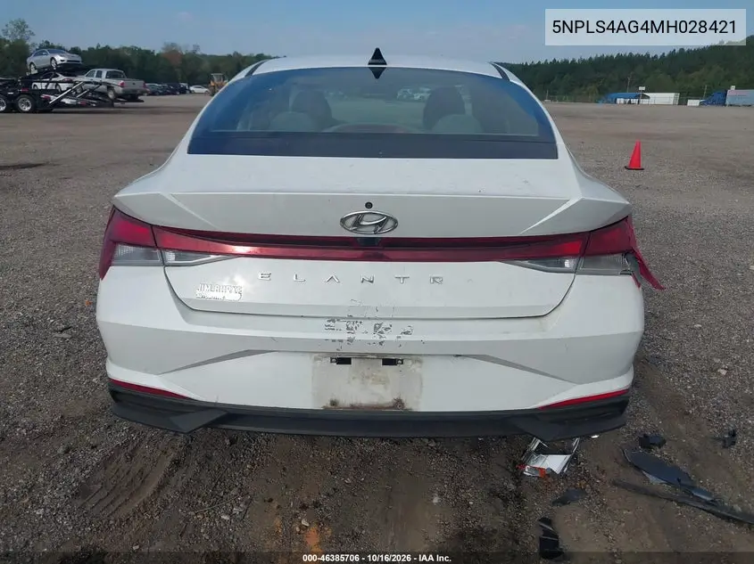 2021 HYUNDAI ELANTRA VIN 5NPLS4AG4MH028421 — фото 16