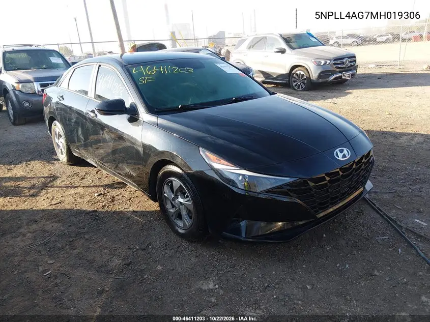 HYUNDAI ELANTRA 2021, VIN 5NPLL4AG7MH019306