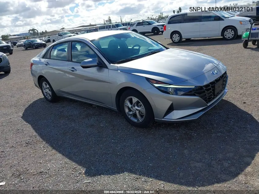 HYUNDAI ELANTRA 2021, VIN 5NPLL4AGXMH032101