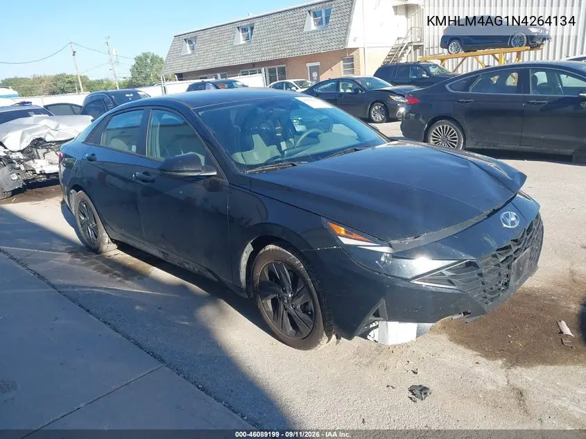 HYUNDAI ELANTRA 2022, VIN KMHLM4AG1NU264134