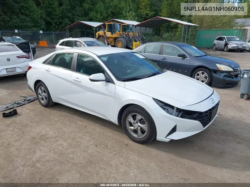 HYUNDAI ELANTRA 2022, VIN 5NPLL4AG1NH060905