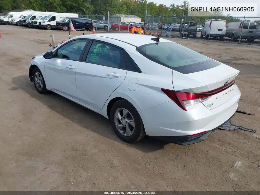 2022 HYUNDAI ELANTRA VIN 5NPLL4AG1NH060905 — фото 3