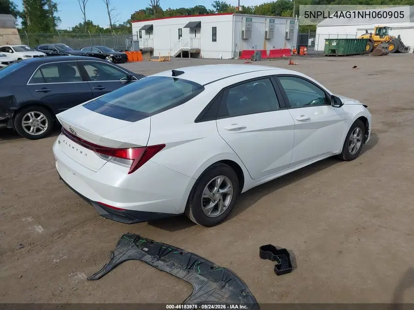2022 HYUNDAI ELANTRA VIN 5NPLL4AG1NH060905 — фото 4