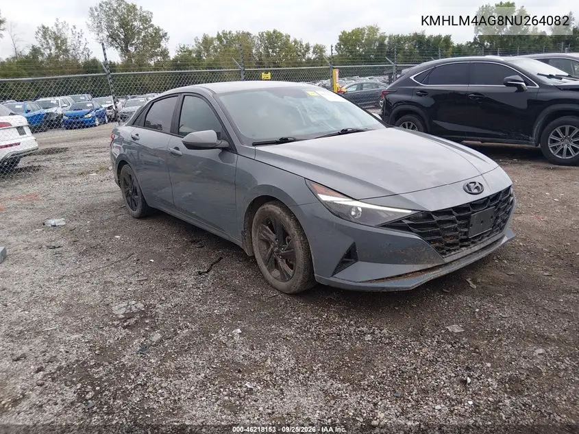 HYUNDAI ELANTRA 2022, VIN KMHLM4AG8NU264082