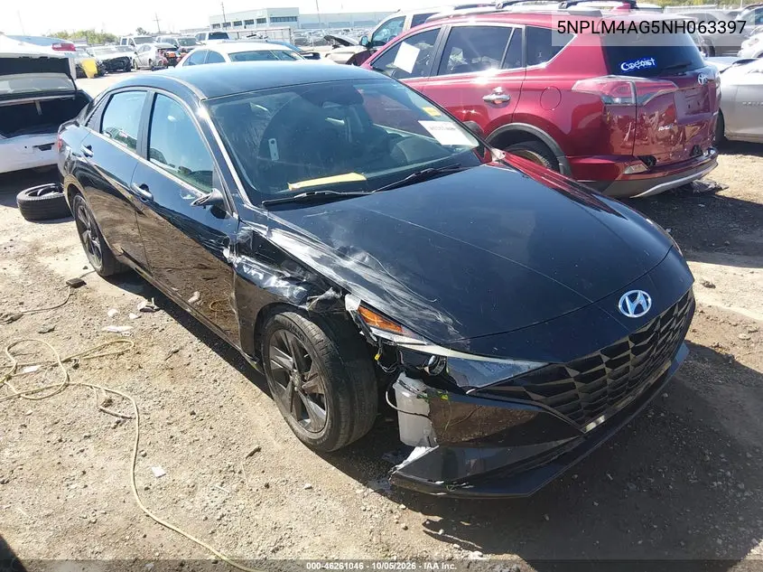 HYUNDAI ELANTRA 2022, VIN 5NPLM4AG5NH063397