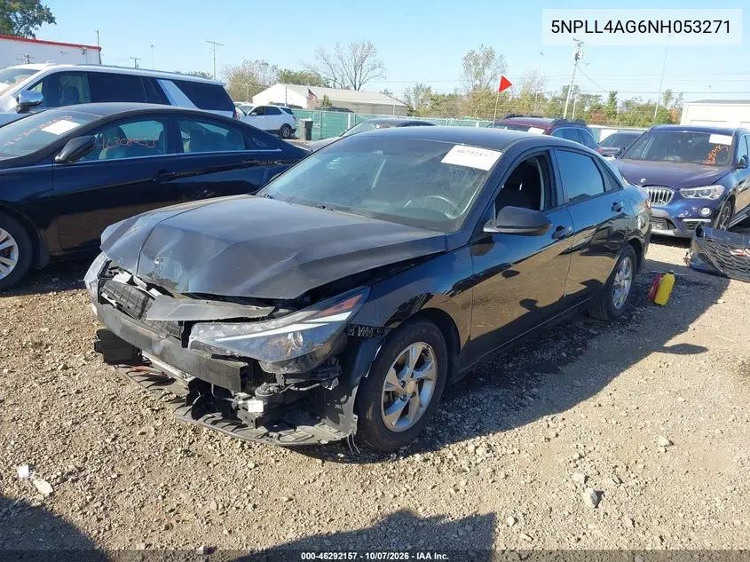 2022 HYUNDAI ELANTRA VIN 5NPLL4AG6NH053271 — фото 2