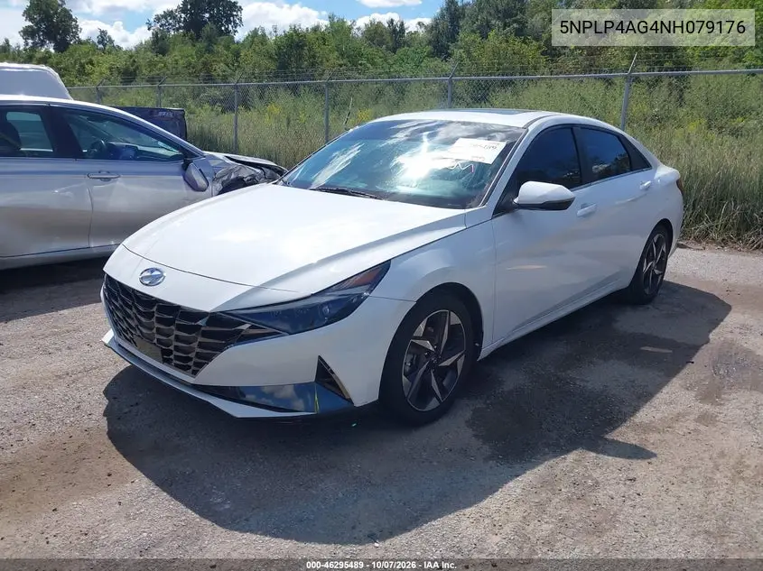 2022 HYUNDAI ELANTRA VIN 5NPLP4AG4NH079176 — фото 2