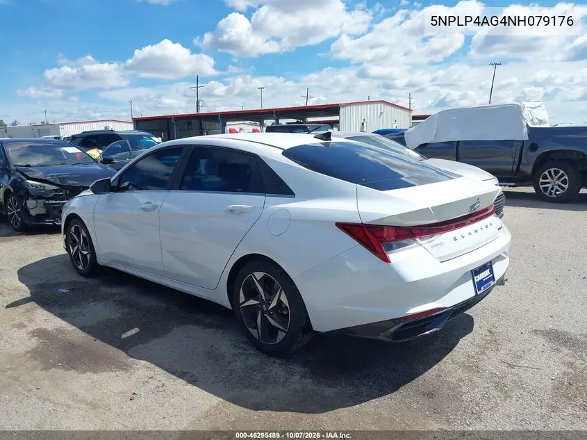 2022 HYUNDAI ELANTRA VIN 5NPLP4AG4NH079176 — фото 3
