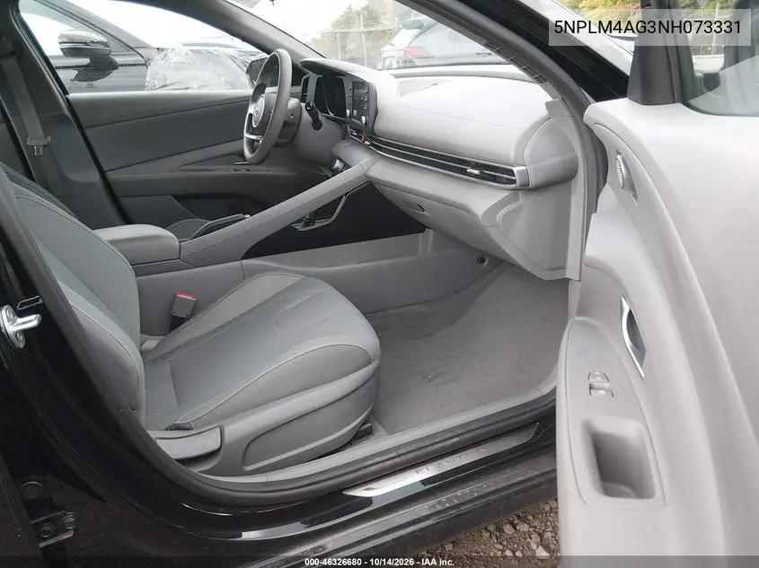 2022 HYUNDAI ELANTRA VIN 5NPLM4AG3NH073331 — фото 5