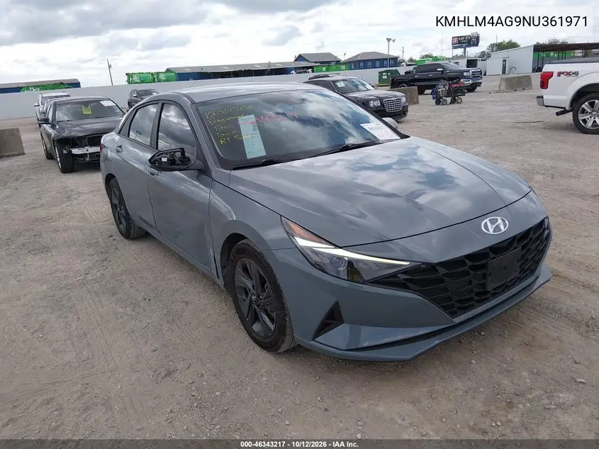 HYUNDAI ELANTRA 2022, VIN KMHLM4AG9NU361971