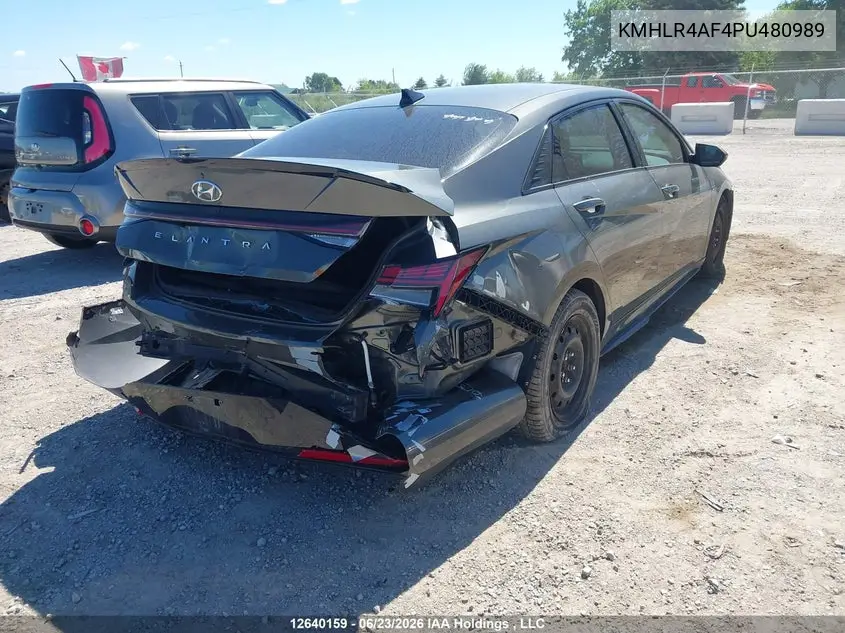 2023 HYUNDAI ELANTRA VIN KMHLR4AF4PU480989 — фото 4