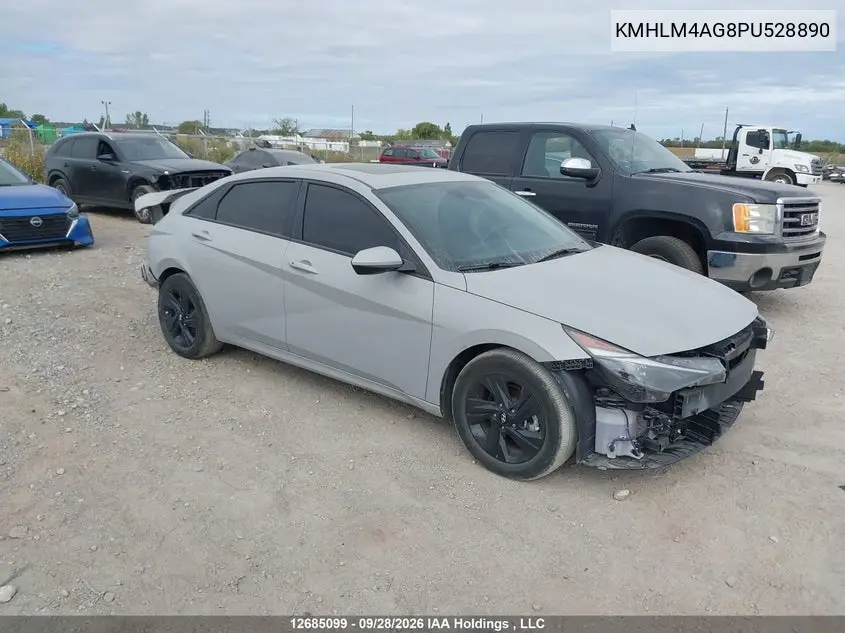 HYUNDAI ELANTRA 2023, VIN KMHLM4AG8PU528890