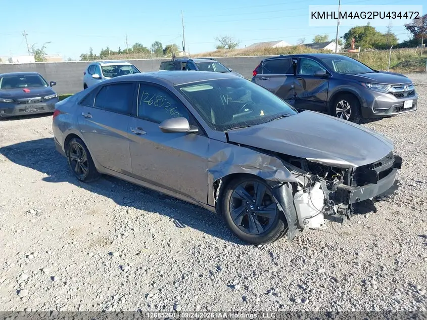 HYUNDAI ELANTRA 2023, VIN KMHLM4AG2PU434472
