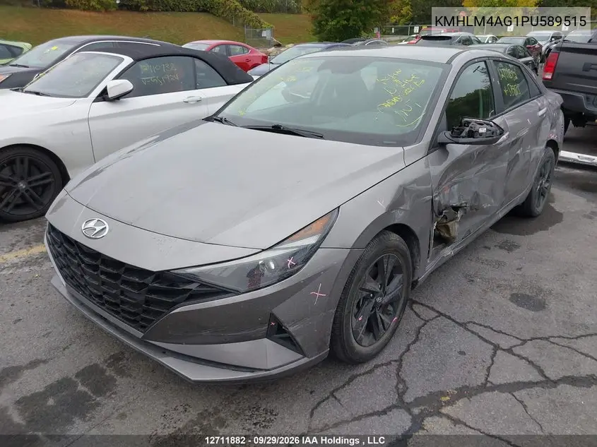 2023 HYUNDAI ELANTRA VIN KMHLM4AG1PU589515 — фото 2