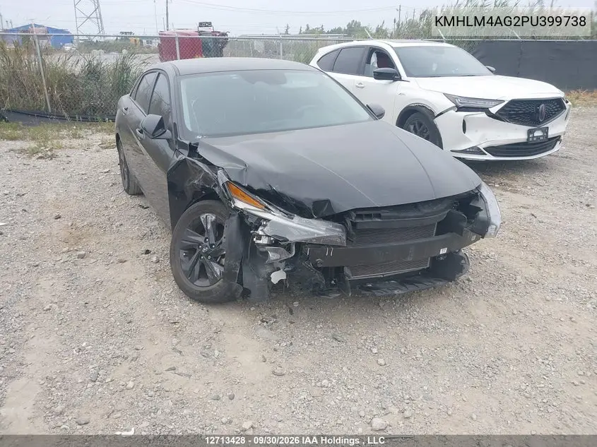 HYUNDAI ELANTRA 2023, VIN KMHLM4AG2PU399738