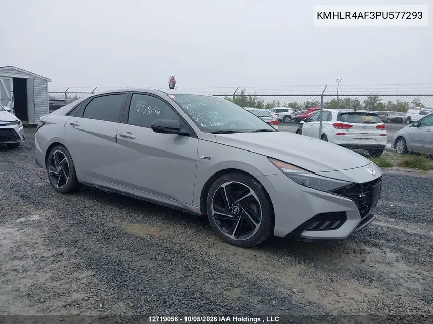 HYUNDAI ELANTRA 2023, VIN KMHLR4AF3PU577293
