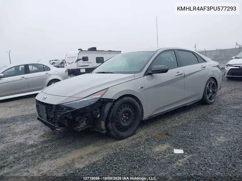 2023 HYUNDAI ELANTRA VIN KMHLR4AF3PU577293 — фото 2