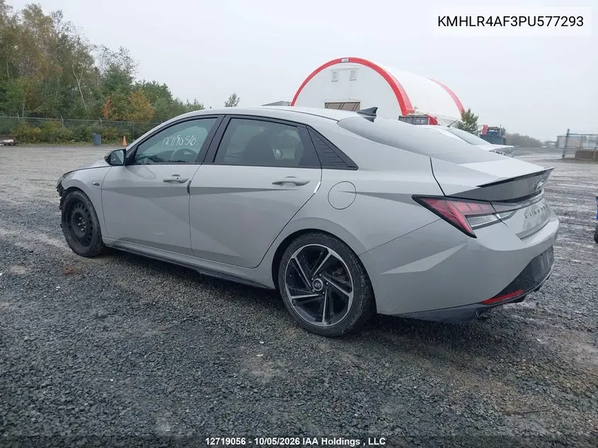 2023 HYUNDAI ELANTRA VIN KMHLR4AF3PU577293 — фото 3