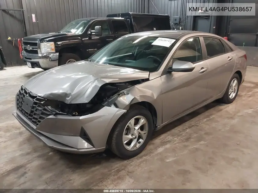 2023 HYUNDAI ELANTRA VIN KMHLL4AG4PU538657 — фото 2
