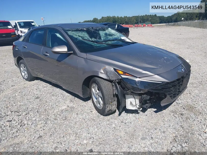 HYUNDAI ELANTRA 2023, VIN KMHLL4AG4PU543549