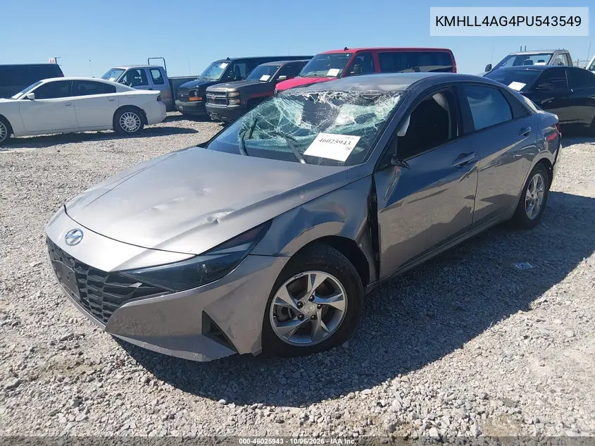 2023 HYUNDAI ELANTRA VIN KMHLL4AG4PU543549 — фото 2