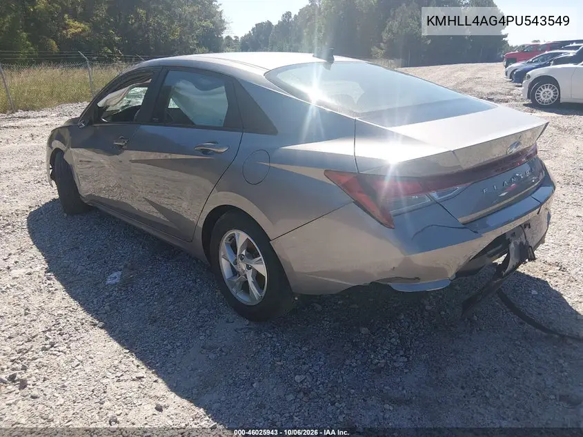 2023 HYUNDAI ELANTRA VIN KMHLL4AG4PU543549 — фото 3