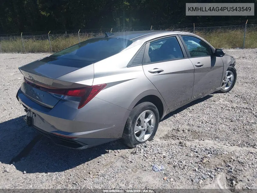 2023 HYUNDAI ELANTRA VIN KMHLL4AG4PU543549 — фото 4