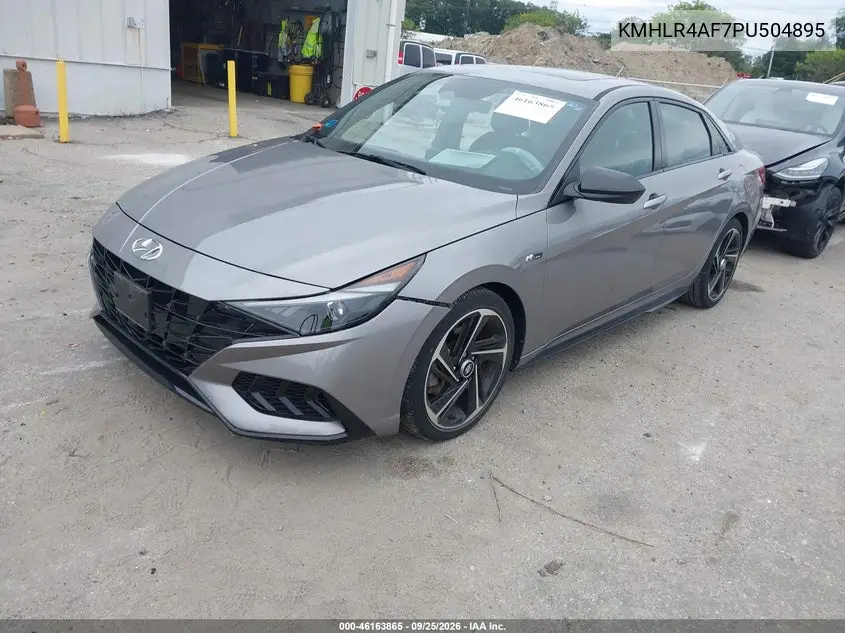2023 HYUNDAI ELANTRA VIN KMHLR4AF7PU504895 — фото 2