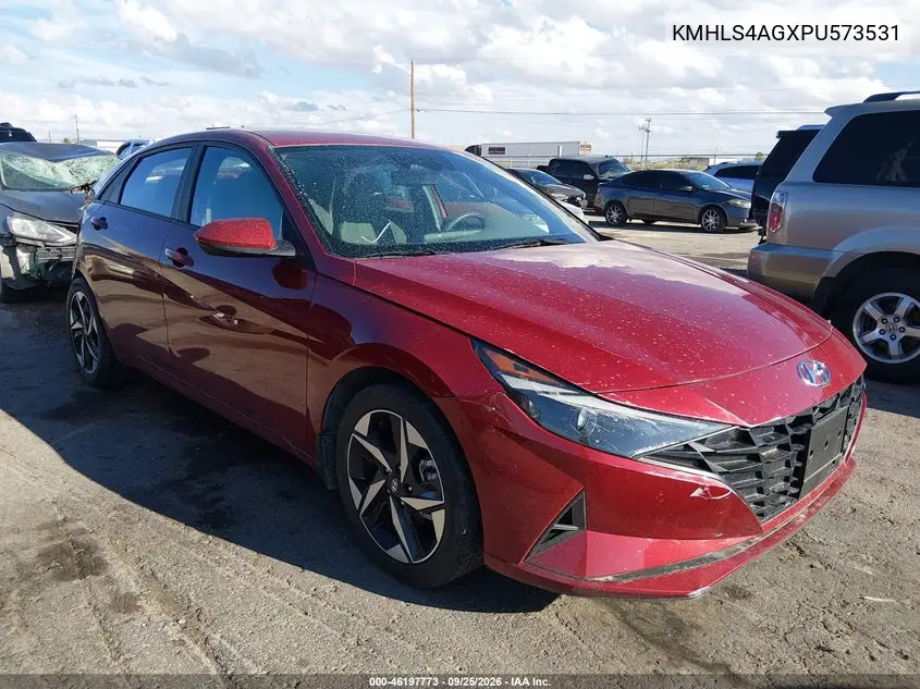 HYUNDAI ELANTRA 2023, VIN KMHLS4AGXPU573531