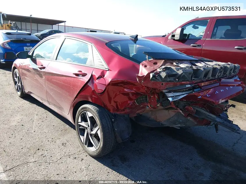 2023 HYUNDAI ELANTRA VIN KMHLS4AGXPU573531 — фото 3