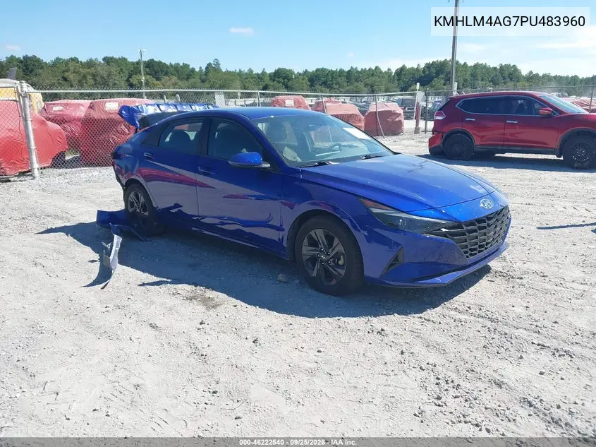 HYUNDAI ELANTRA 2023, VIN KMHLM4AG7PU483960