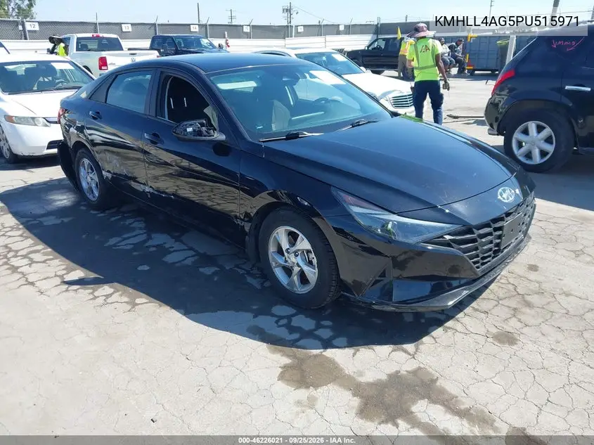 HYUNDAI ELANTRA 2023, VIN KMHLL4AG5PU515971