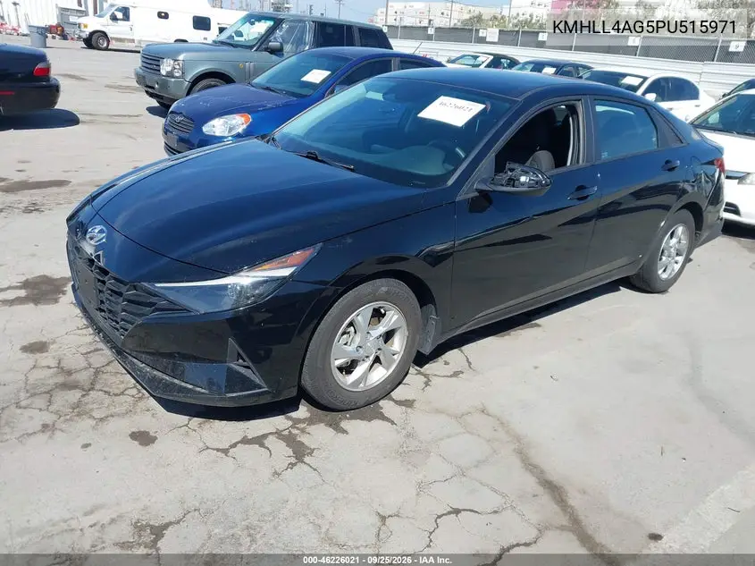 2023 HYUNDAI ELANTRA VIN KMHLL4AG5PU515971 — фото 2
