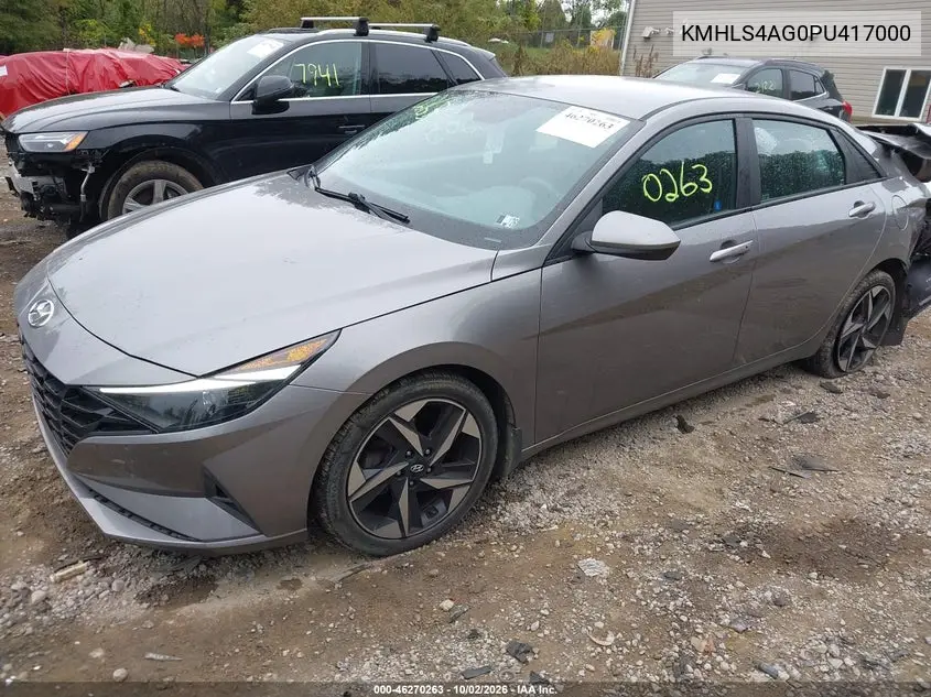 2023 HYUNDAI ELANTRA VIN KMHLS4AG0PU417000 — фото 2