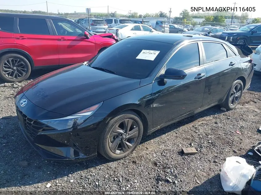 2023 HYUNDAI ELANTRA VIN 5NPLM4AGXPH116405 — фото 2