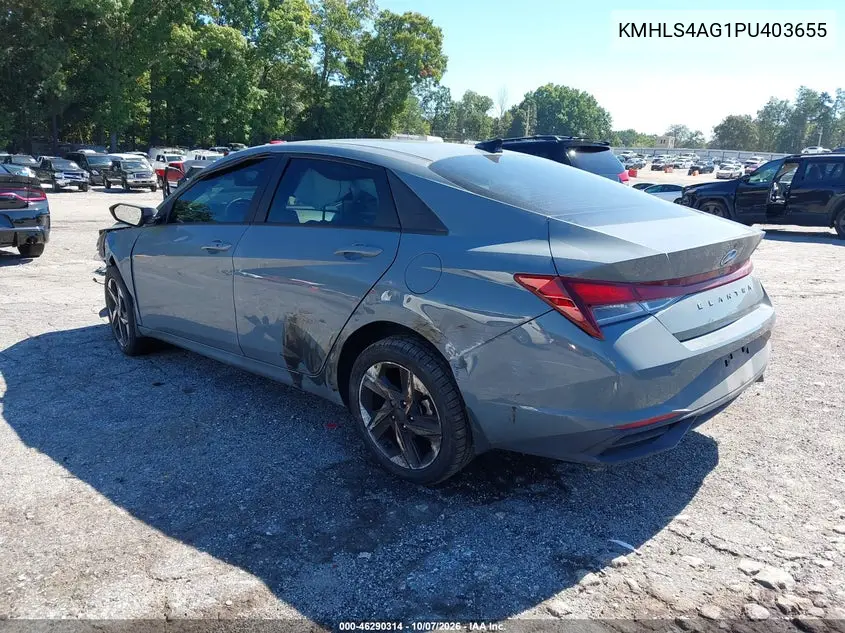 2023 HYUNDAI ELANTRA VIN KMHLS4AG1PU403655 — фото 3