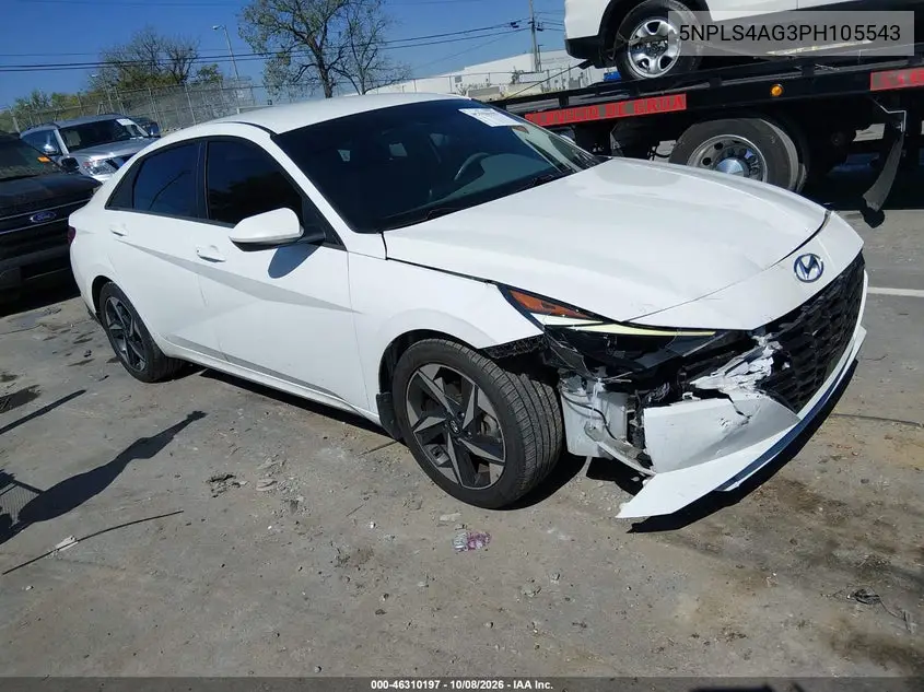 HYUNDAI ELANTRA 2023, VIN 5NPLS4AG3PH105543