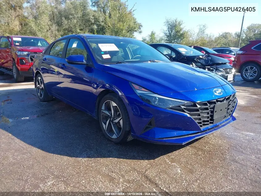 HYUNDAI ELANTRA 2023, VIN KMHLS4AG5PU426405