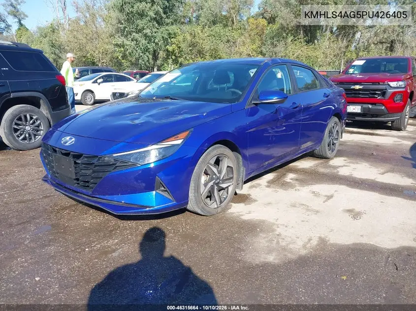 2023 HYUNDAI ELANTRA VIN KMHLS4AG5PU426405 — фото 2