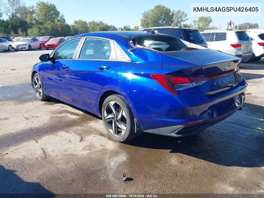 2023 HYUNDAI ELANTRA VIN KMHLS4AG5PU426405 — фото 3