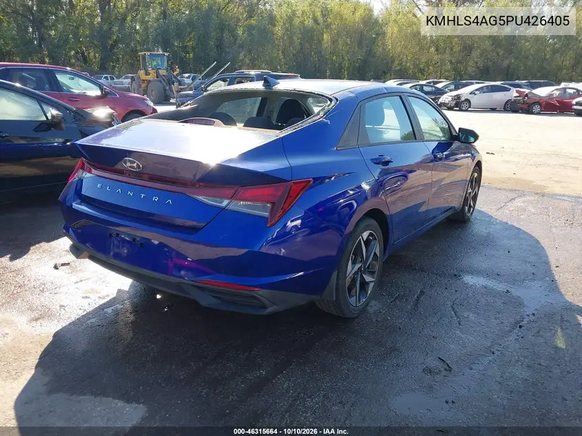 2023 HYUNDAI ELANTRA VIN KMHLS4AG5PU426405 — фото 4