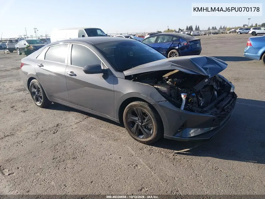 HYUNDAI ELANTRA 2023, VIN KMHLM4AJ6PU070178
