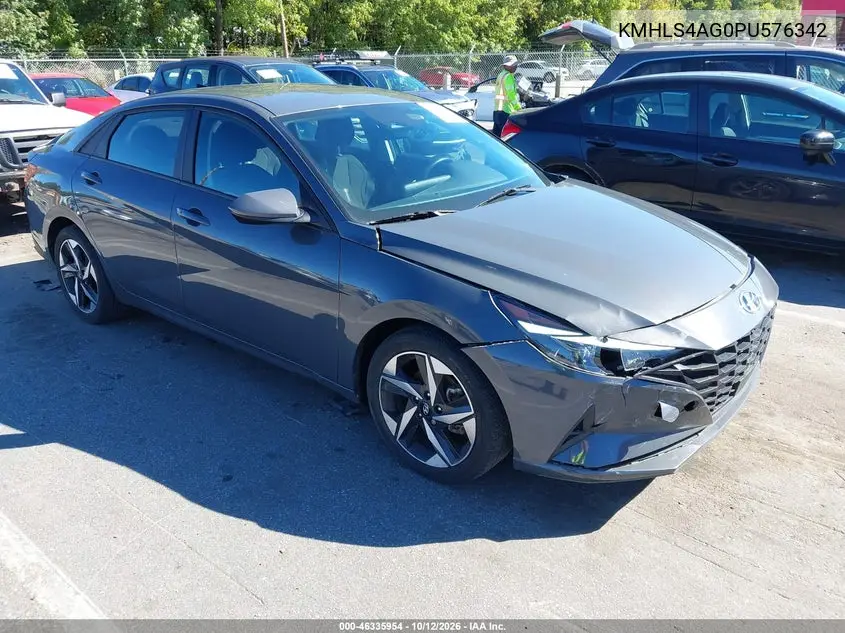 HYUNDAI ELANTRA 2023, VIN KMHLS4AG0PU576342